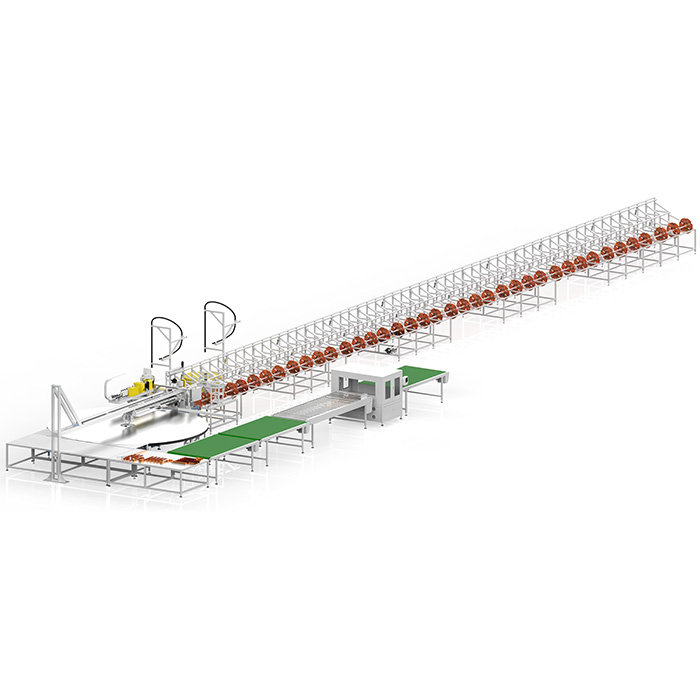 Integrated Bundy Tube  Cutting End Forming &Bending And Taping Machine For Condenser